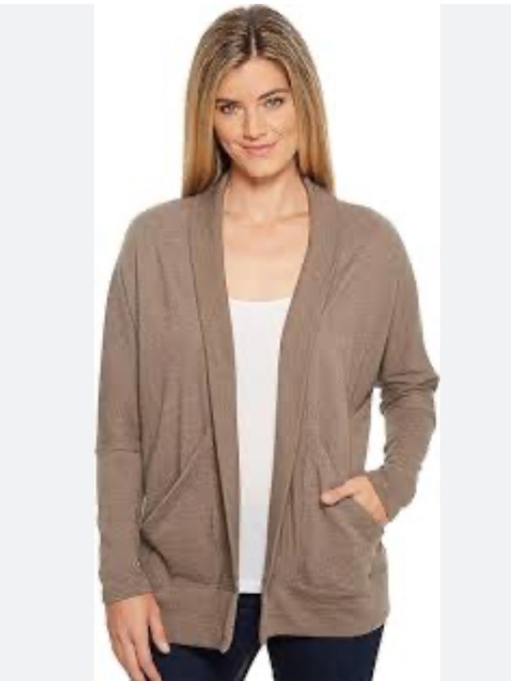 Like New Brown prAna Centerpiece Wrap Sweater, Size Small
